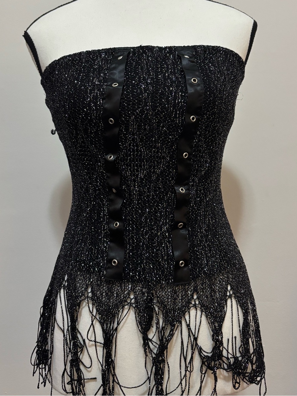 sequin vintage tube top
